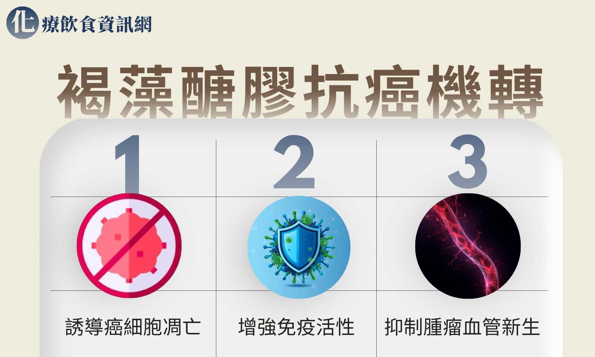 褐藻醣膠抗癌機轉-誘導癌細胞凋亡/ 抑制腫瘤血管新生-化療飲食資訊網