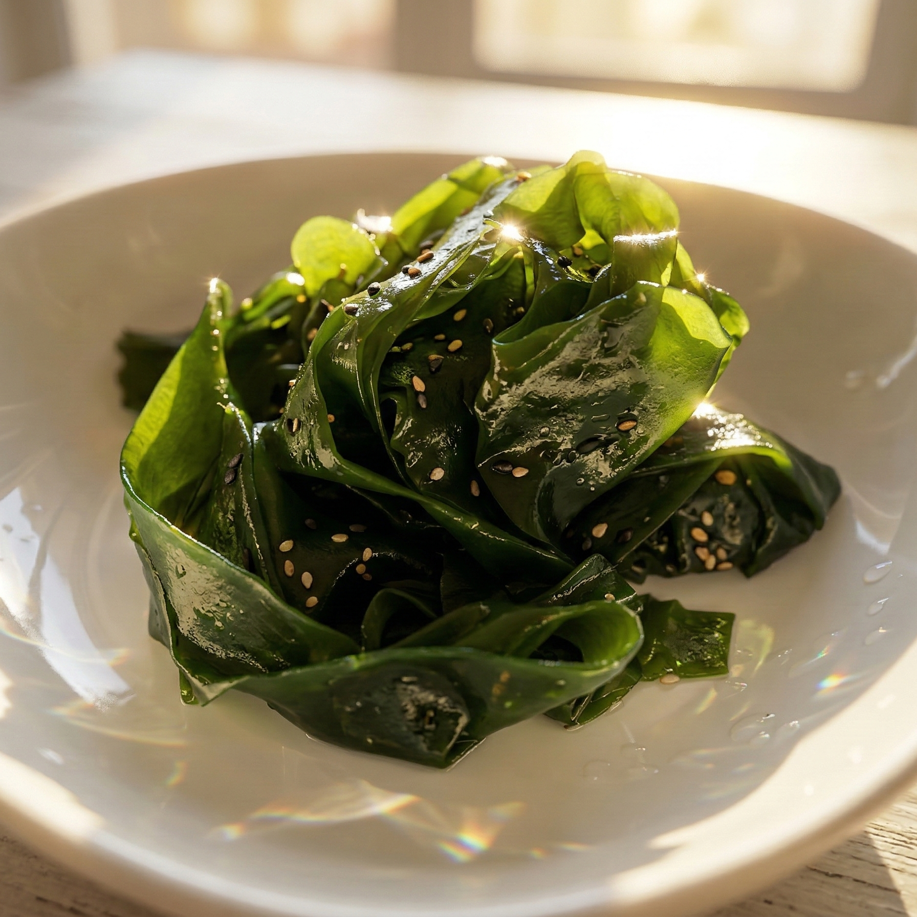 褐藻醣膠品種來源之一裙帶菜Boiled wakame